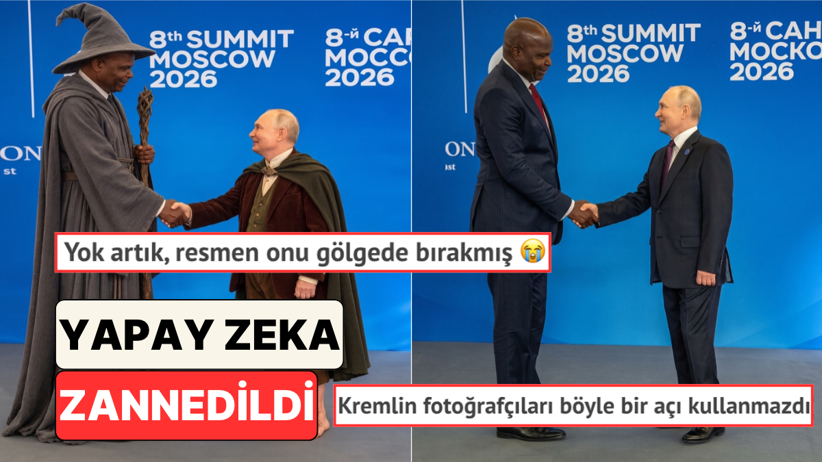 Mozambik Devlet Başkanı ile Putin Görüşmesinde Boy Farkı Dikkat Çekti