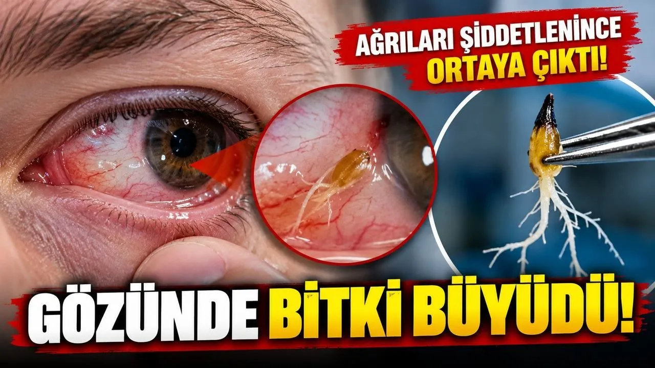 Gözündeki ağrının nedeni doktorları şaşkına çevirdi: İçinden bitki çıktı!