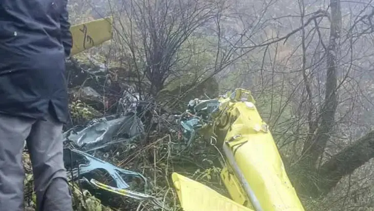 Hindistan'da korkunç kaza: Helikopter düştü, 6 kişi hayatını kaybetti