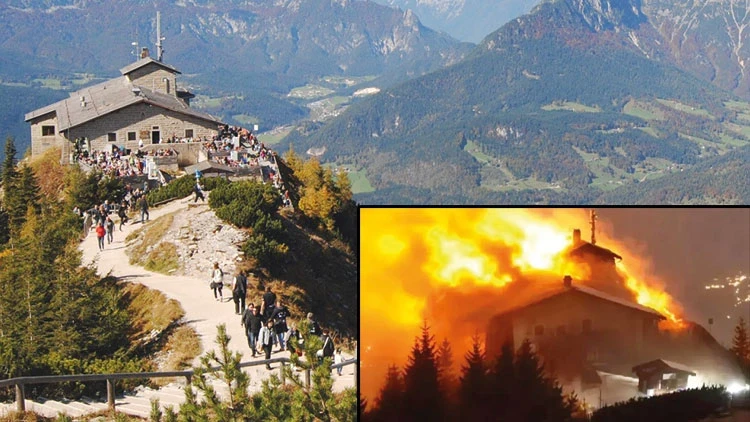 Hitler’in ‘çay evi’ yandı