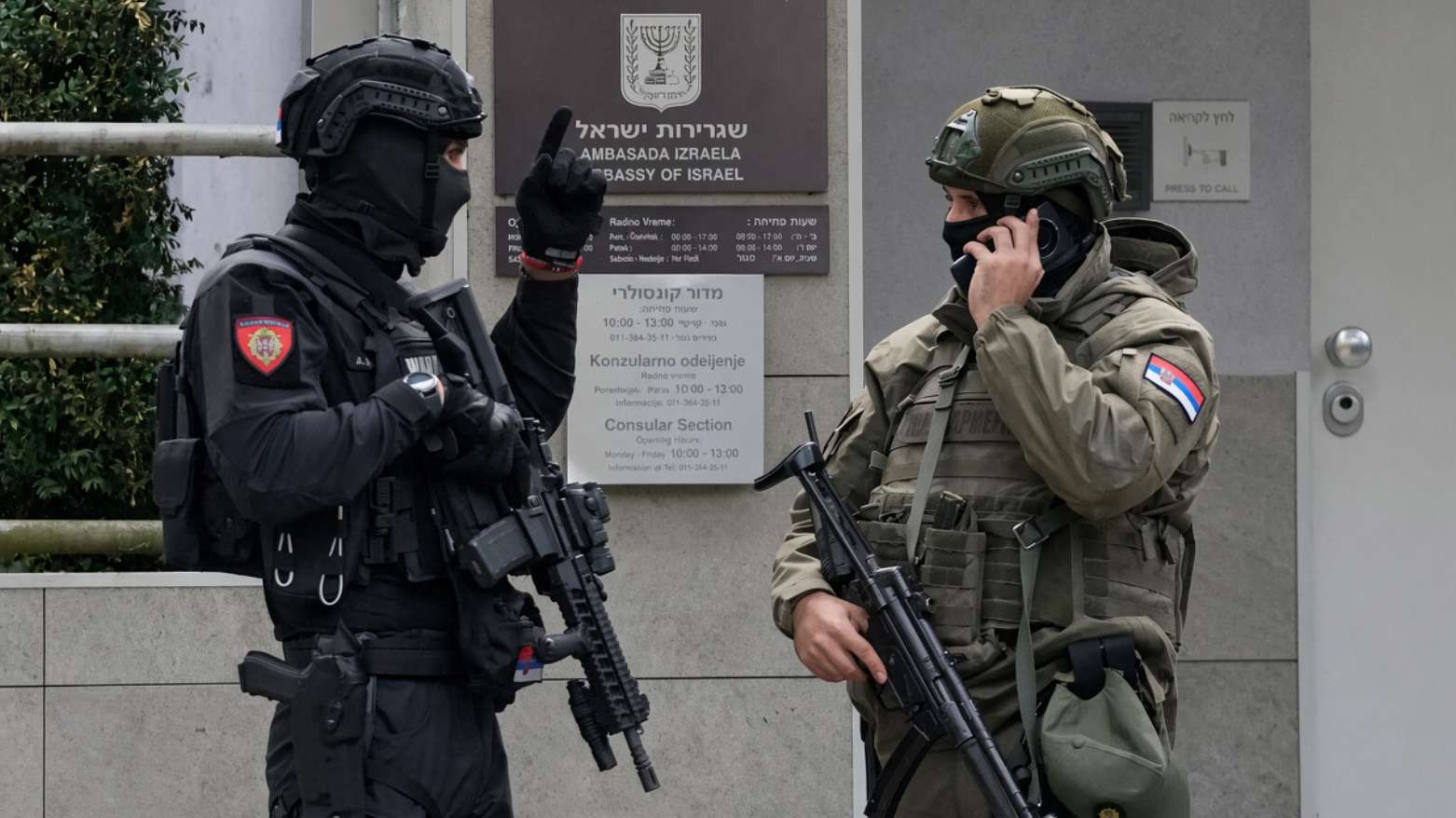 Belgrad’da İsrail Büyükelçiliği korumasına bıçaklı saldırı!