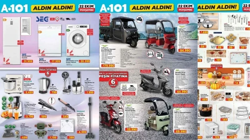 A101 katalog bugün indirimde neler var? A101 29 Ekim 2026 aktüel ürünler kataloğu