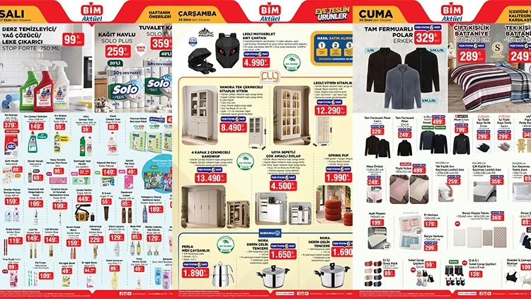 Bim'de bu hafta indirimli aktüel katalog ürünleri neler?