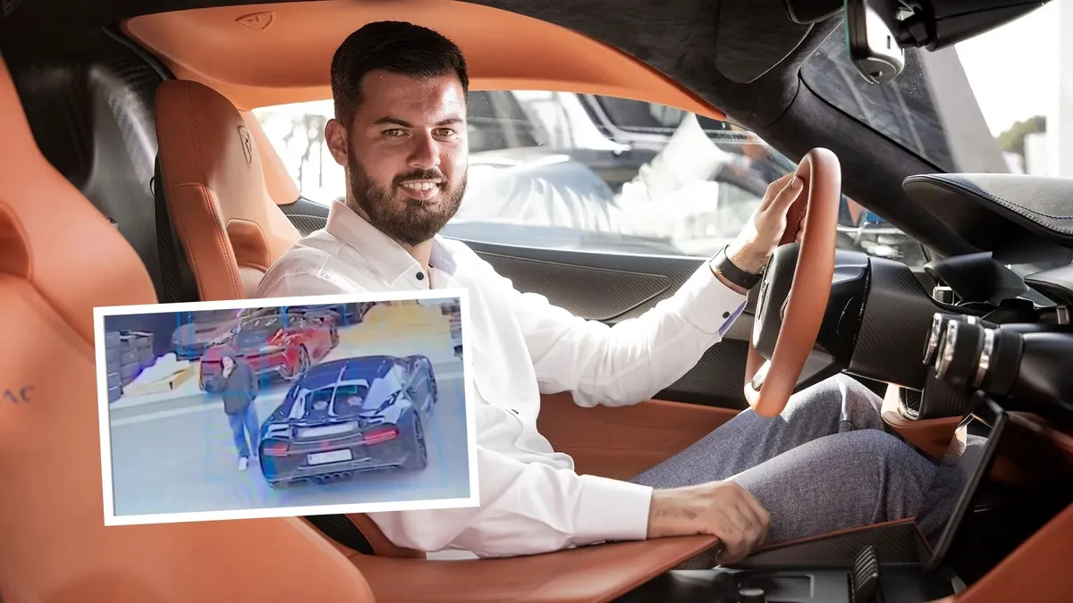 Bugatti’si çalınan CEO Porsche’siyle hırsızın peşine düştü