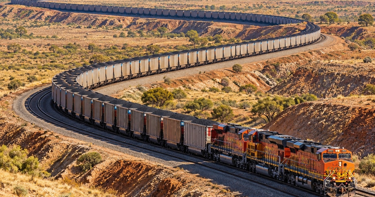 696 vagonlu tren imkansızı başardı: Ucu bucağı görünmeyen dev 861 kilometre yol katetti