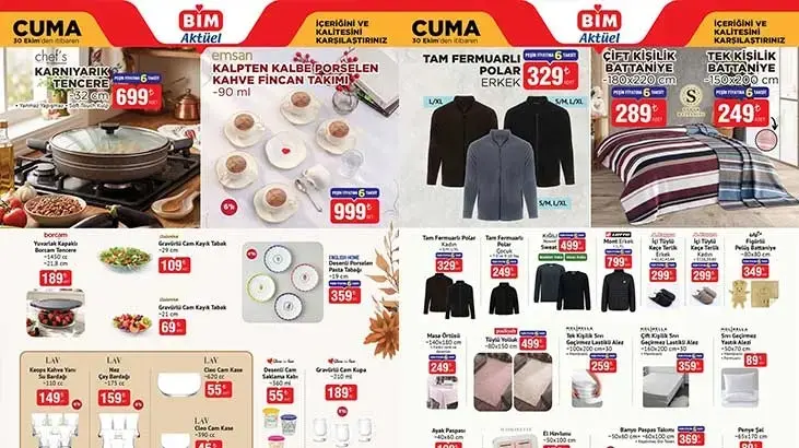 BİM 27-28-30 EKİM AKTÜEL KATALOGLAR! BİM 1 Kasım Pazar aktüel kataloğunda hangi ürünler satışa çıkacak? Oto Koltuk Kılıf Seti, Araç İçi Süpürge, Koltuk Arkası Organizer, Philips IPL Lumea, Kazanlı Ütü, Cam Ankastre Set...