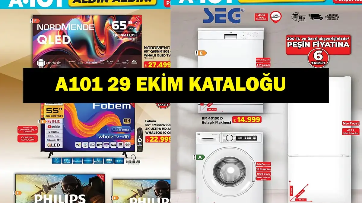A101 29 EKİM PERŞEMBE KATALOĞU: A101'de Gelecek Hafta Neler İndirimde? A101 Aldın Aldın Kataloğu