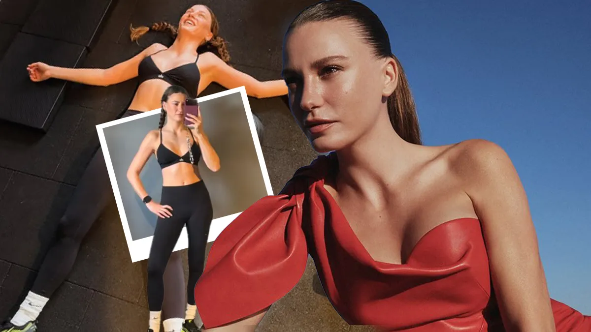 Yere uzanıp kahkaha attı! Serenay Sarıkaya’nın spor salonundan kareleri dikkat çekti