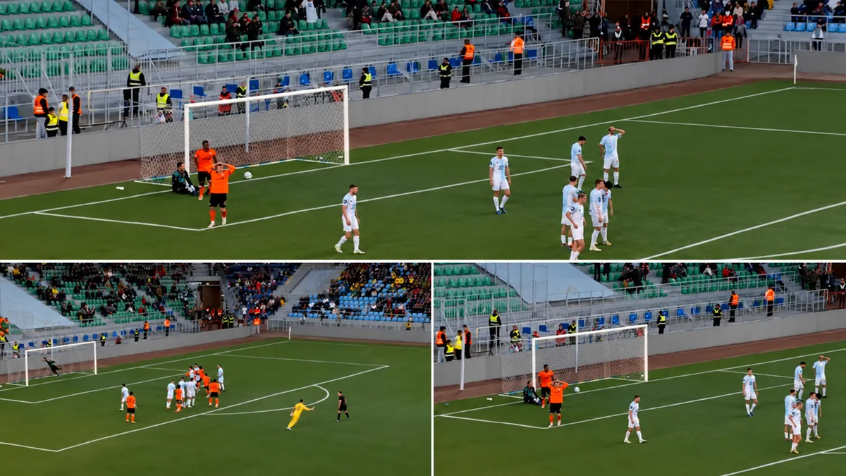 Rusya da akıl almaz gol! Kaleci herkesin ağzını açık bıraktı