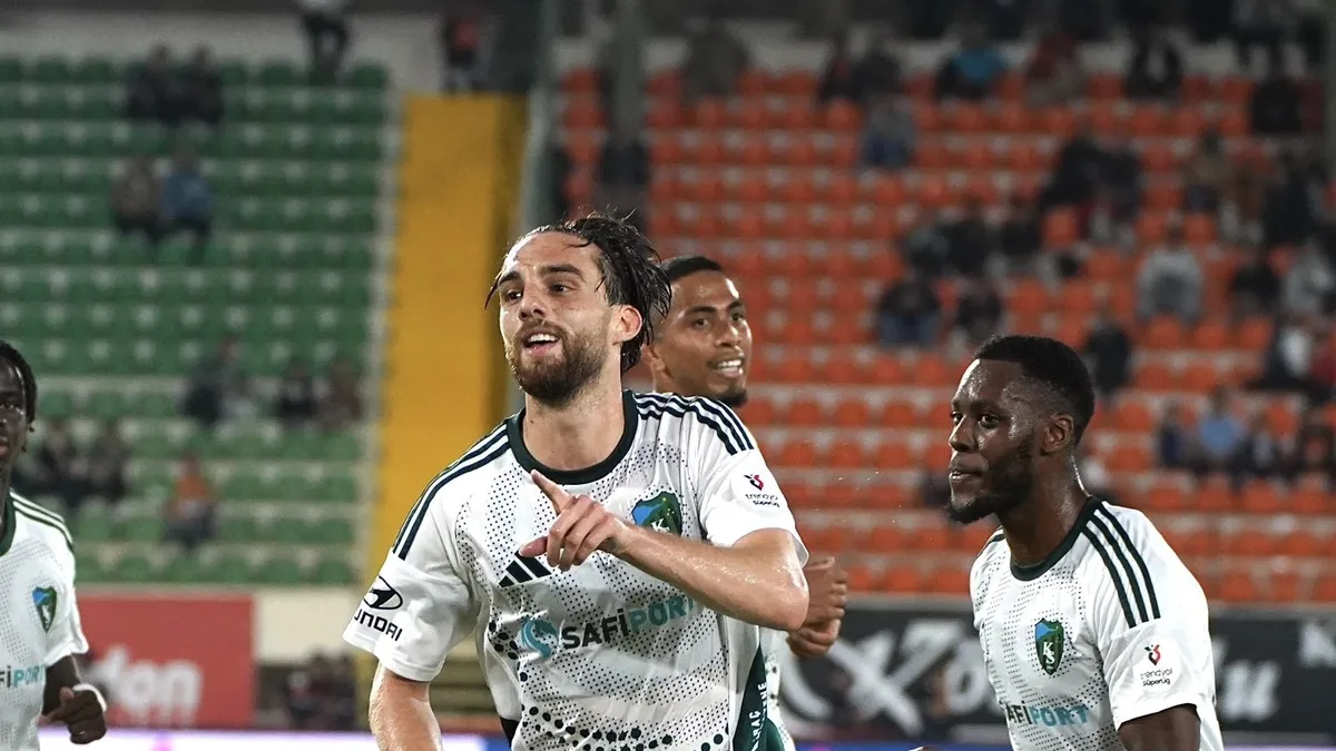 Kocaelispor deplasmanda Corendon Alanyaspor'u mağlup etti! İşte maçın özeti