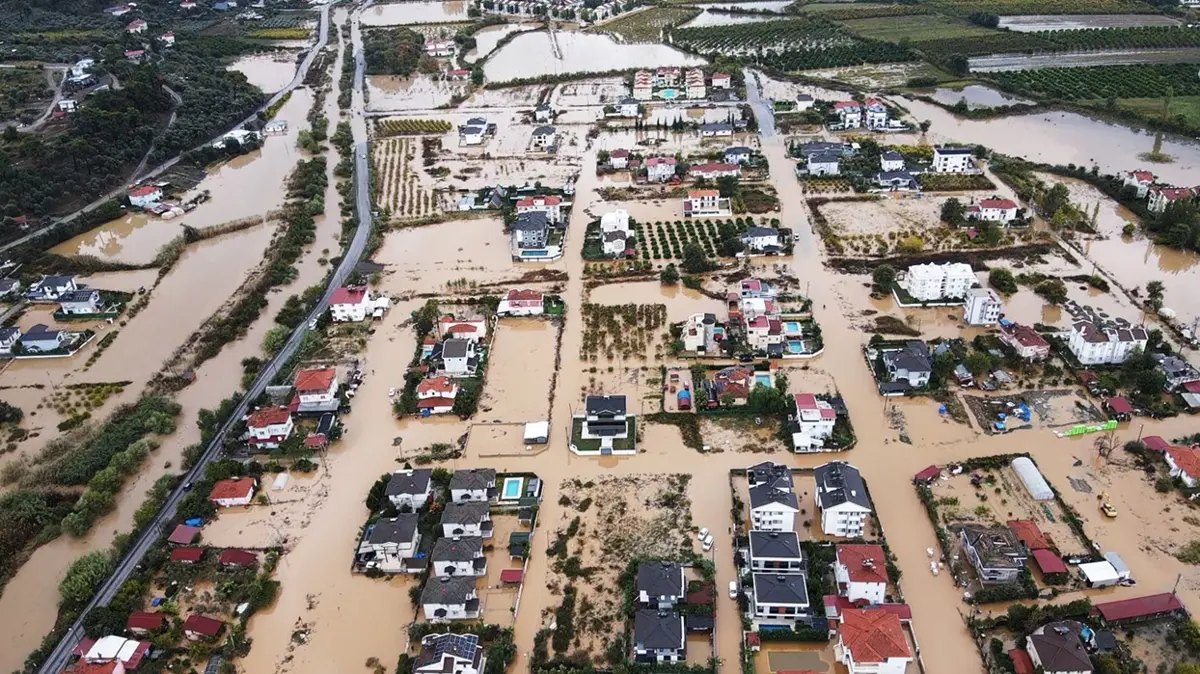 Muğla sele teslim! Evler sular altında kaldı! Felaketin boyutu dron kamerasında