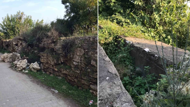 İznik’te 2 bin yıllık su kemerinin içler acısı hali: İlgisizlikten çökmeye başladı